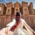 mujer en Petra, Jordania Viaje a Egipto y Petra