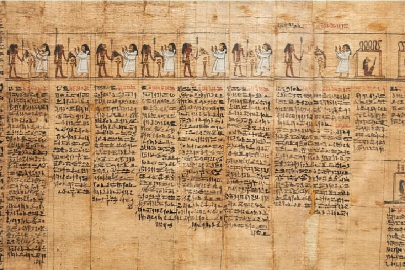 Libro de los Muertos Libro de la Muerte de Tayesnakht, Museo Egipcio, 332 a. C. - papiro